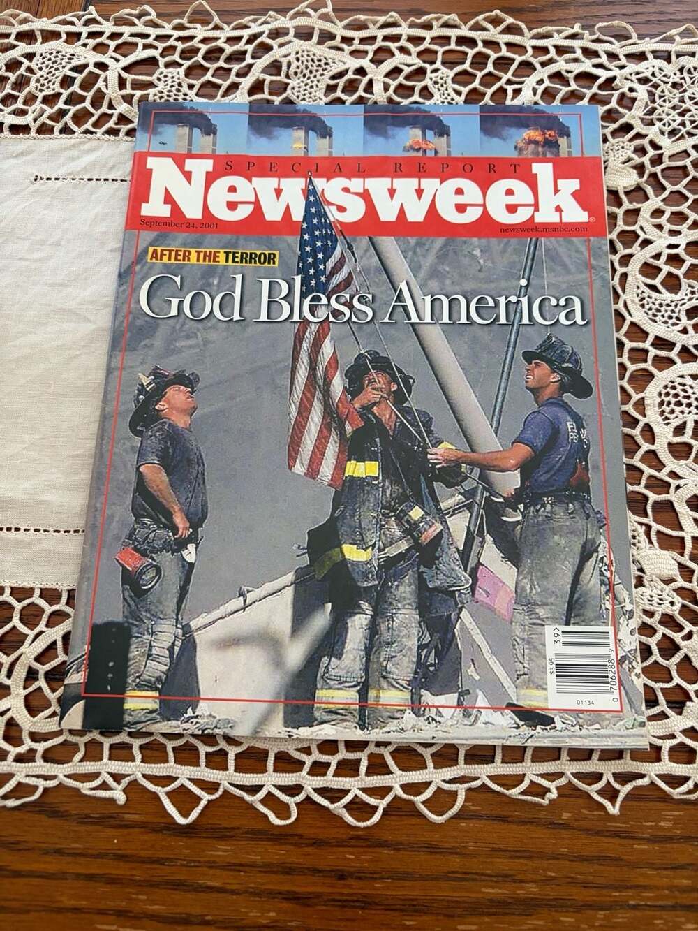 Newsweek Magazine September 24 2001 After The Terror God Bless America 9/11